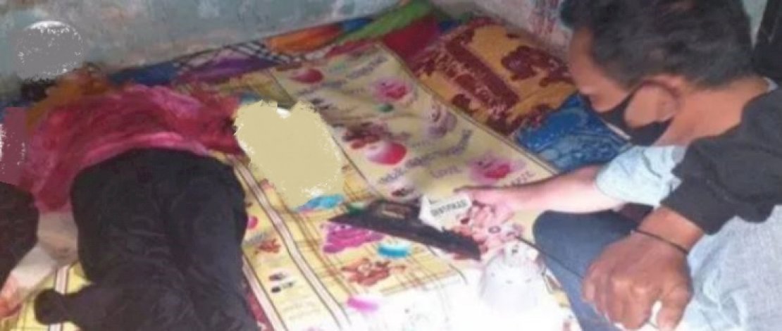 Jasad Widi ditemukan bersimbah darah di kamarnya.