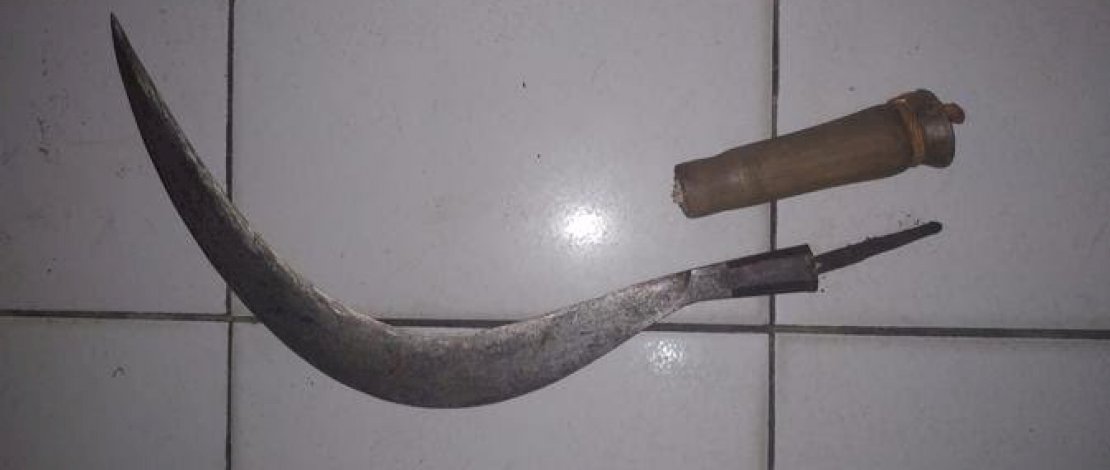 Jefri saat diamankan.