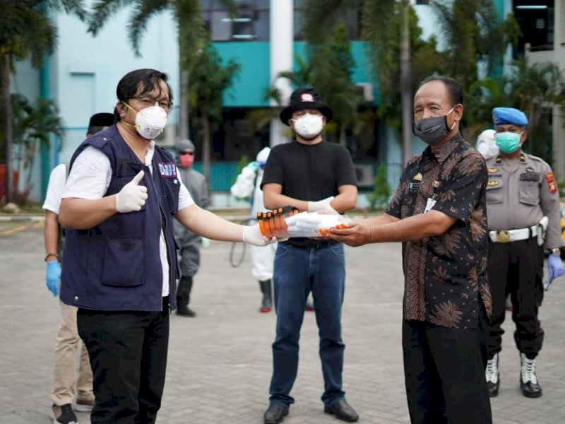 Lawan Corona Satgas IDI Makassar, FTI UMI, ARSSI Sulsel dan Polsek Panakkukang Tak Kendor