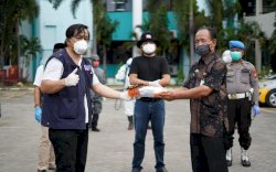 Lawan Corona Satgas IDI Makassar, FTI UMI, ARSSI Sulsel dan Polsek Panakkukang Tak Kendor