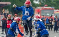 Damkar Makassar Raih Emas Lomba Skill Competition Tingkat Nasional