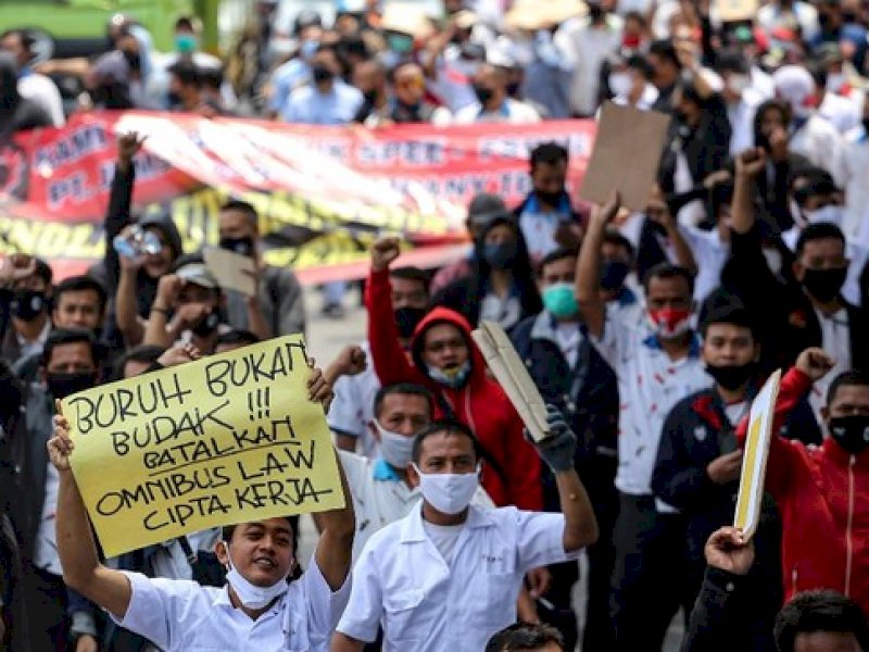 Kapolda Metro Jaya Sarankan Buruh Gugat UU Ciptaker Daripada Demo