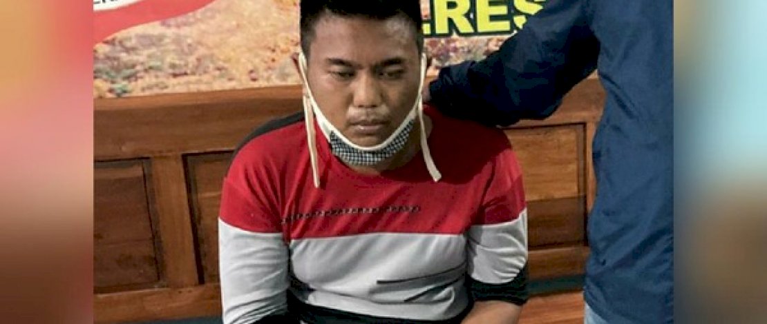 Tersangka pembunuhan, dan foto Yulia saat akan dimakamkan.