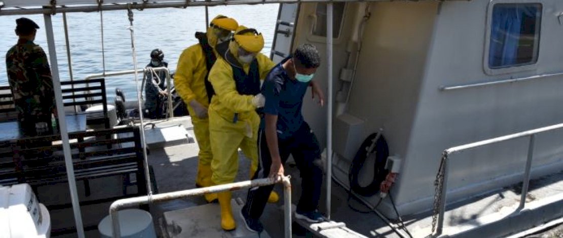 Simulasi penanganan Covid-19.