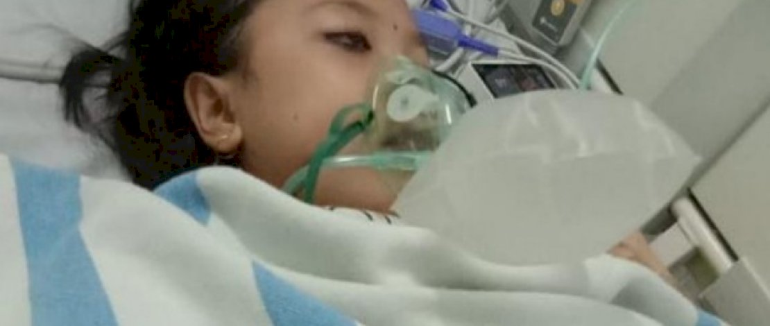 Siti saat dirawat di rumah sakit. (Sumber: monlinett)