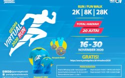 Mengajak Gaya Hidup Sehat, Partai Gelora Gelar Gelora Virtual 2020 RUN