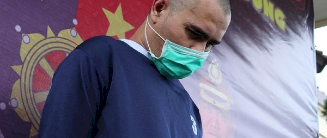 EP, oknum guru yang mencabuli santrinya.