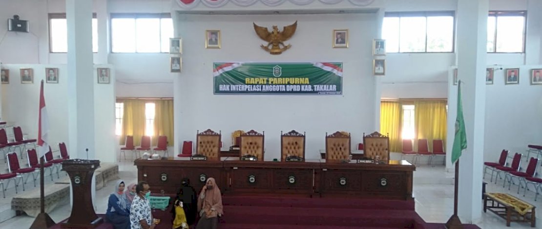 Persiapan paripurna hak interpelasi di DPRD Takalar.