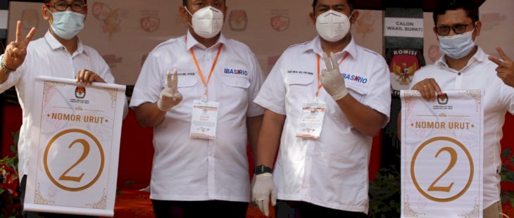 Pilkada Luwu Timur, Ibas-Rio Dapat Nomor Urut 2