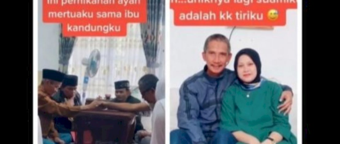Ayah mertua dan ibu kandung menikah. 
