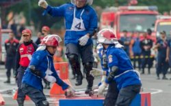 Damkar Makassar Raih Emas Lomba Skill Competition HUT Damkar Tingkat Nasional