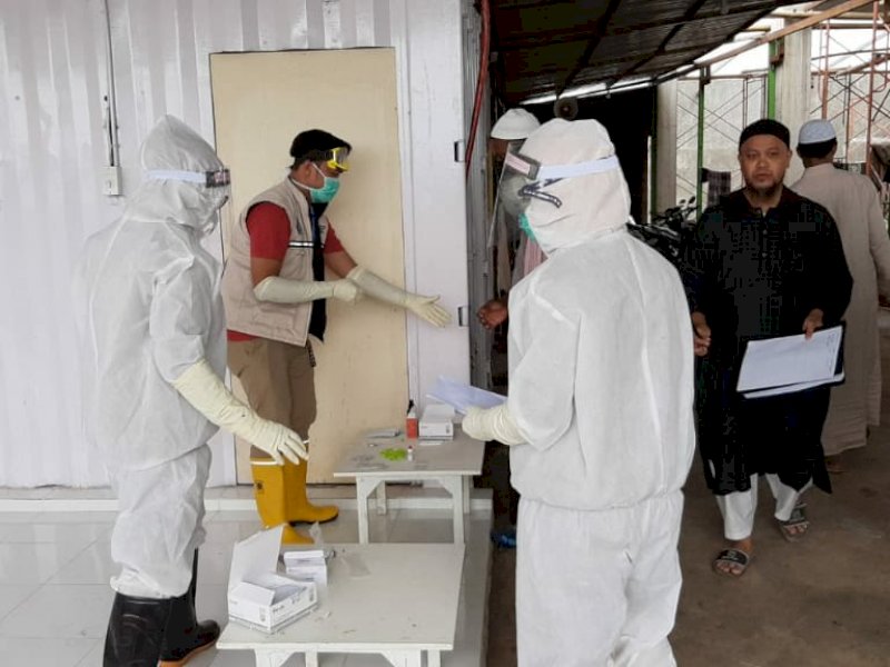 24 Jemaah Tabligh Asal India Tertahan di Gowa, Jalani Rapid Test Hingga Isolasi Mandiri