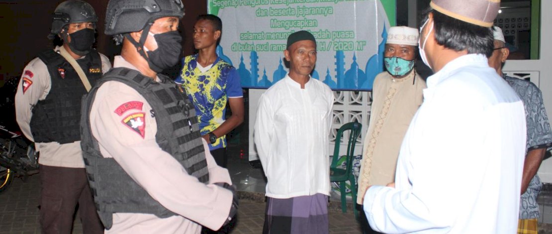 Brimob Merauke Imbau Pengurus Masjid Salat di Rumah