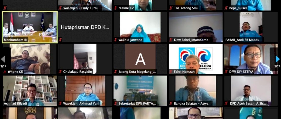 Menteri Yasonna Resmi Serahkan SK Badan Hukum Partai Gelora