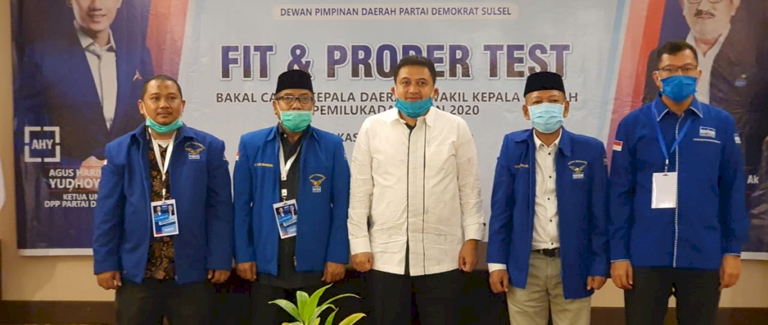 Uji Kelayakan Demokrat: Deng Ical Diantar IAS, Appi Bareng Ketua PSI Sulsel