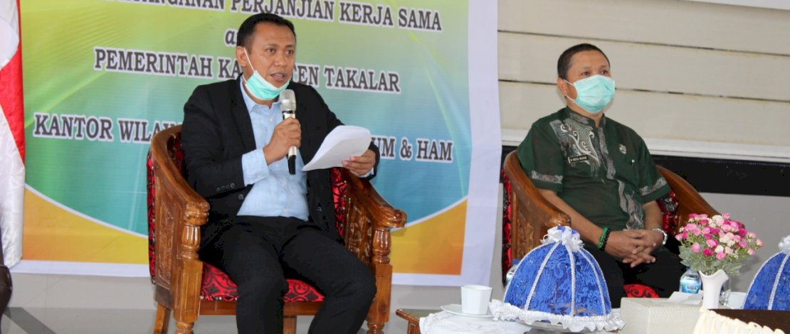 Bupati Takalar, H Syamsari di Kanwil Kemenkumham.