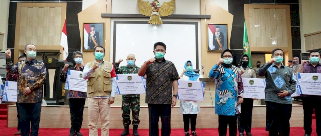 Gubernur Sumsel HD Terima Bantuan dari PLTU PT. GHEMMI