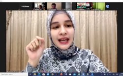 Anggunnya! Ketua TP-PKK Gowa saat Rembug Stunting&nbsp;Via Teleconference