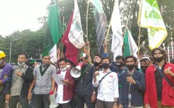 15 Organisasi Se-Bogor Raya Demo RUU HIP di Depan Istana Bogor