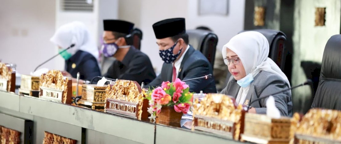 Suasana rapat paripurna DPRD Kota Palembang.