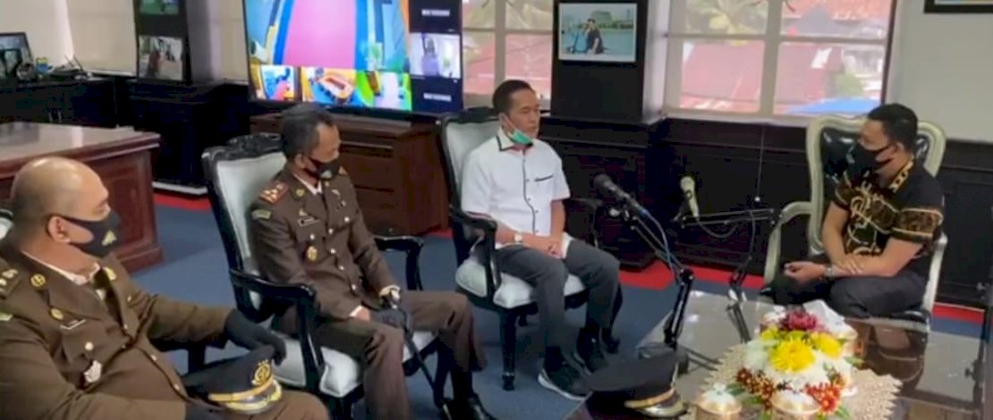 Kajari Palembang, Asmadi diterima Sekda Kota Palembang, Ratu Dewa.