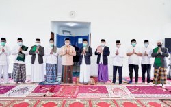 Gubernur Sumsel Salat Iduladha dengan Protokol Kesehatan