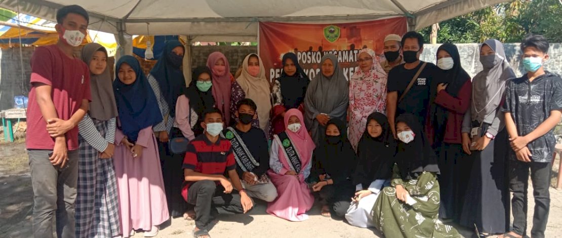 Forum Anak Barru kirim Duta Anak, Serahkan Donasi di Lokasi Kebakaran Palanro
