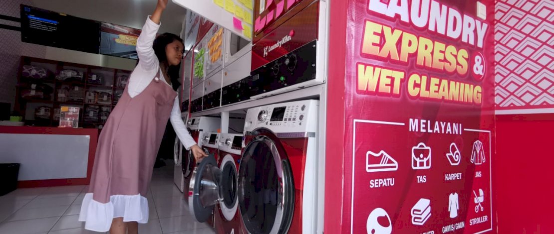 Unik dan dahsyat, pertama di Sulsel, Laundry Gratis Cukup Bayar Pakai Doa