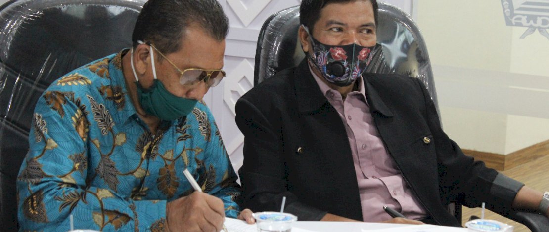 Suasana webinar Pemkab Gowa.