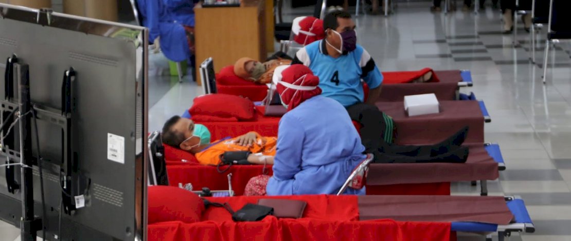 Kwarcab Gerakan Pramuka Gowa, 
 bekerjasama PMI menggelar donor darah.