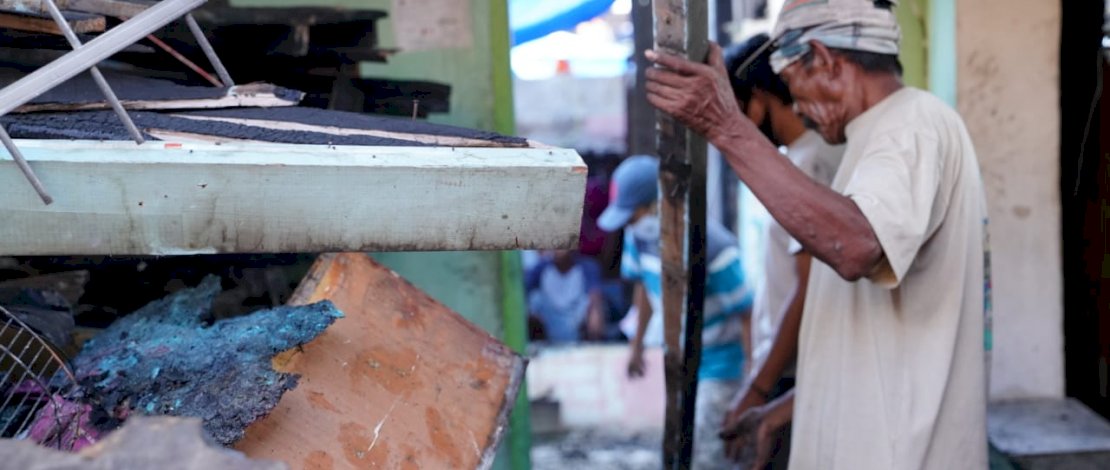 Wagub Sulsel di lokasi kebakaran Pannampu.