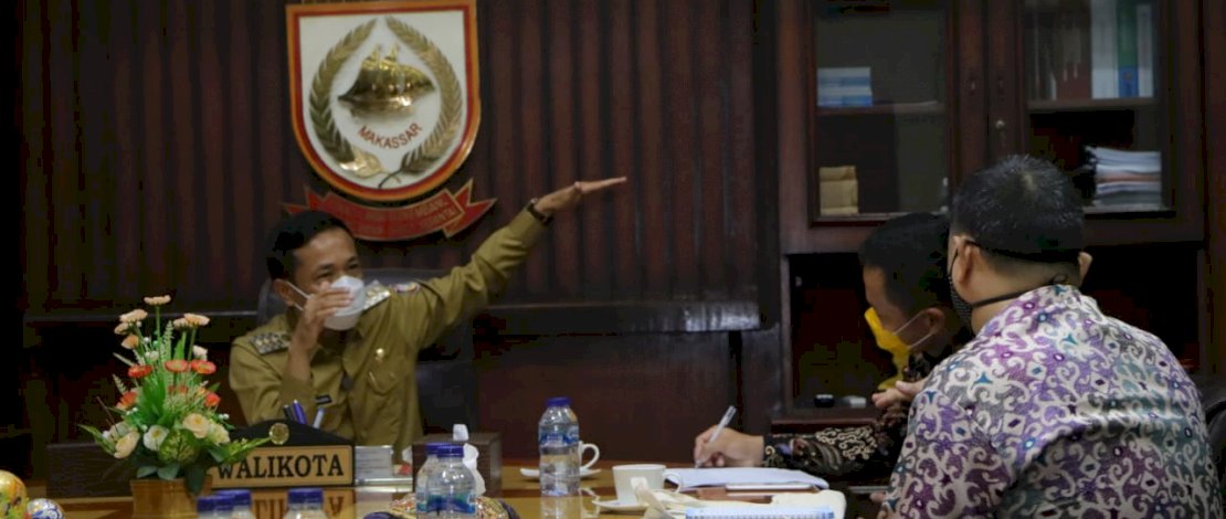 Pj Wali Kota Makassar, Prof Rudy saat bertemu delegasi IOM.