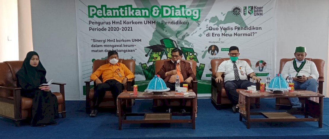 Di Pelantikan HMI, Rektor UNM Sebut HMI Bagian Penggerak Bangsa