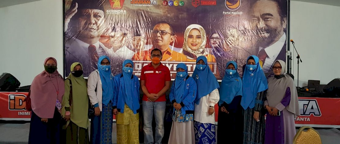 Perempuan Gelora bersama Danny Pomanto dan Fatmawati Rusdi.