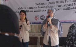 Sambangi Kampung Kusta, Relawan Demokrasi KPU Makassar Sosialisasi Pilwali 2020