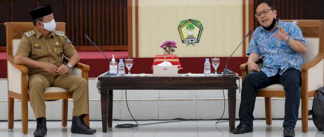 Tim dari Kementerian Pertanian RI, mengunjungi Gowa. Diterima Wabup Gowa, Abdul Rauf Malaganni.