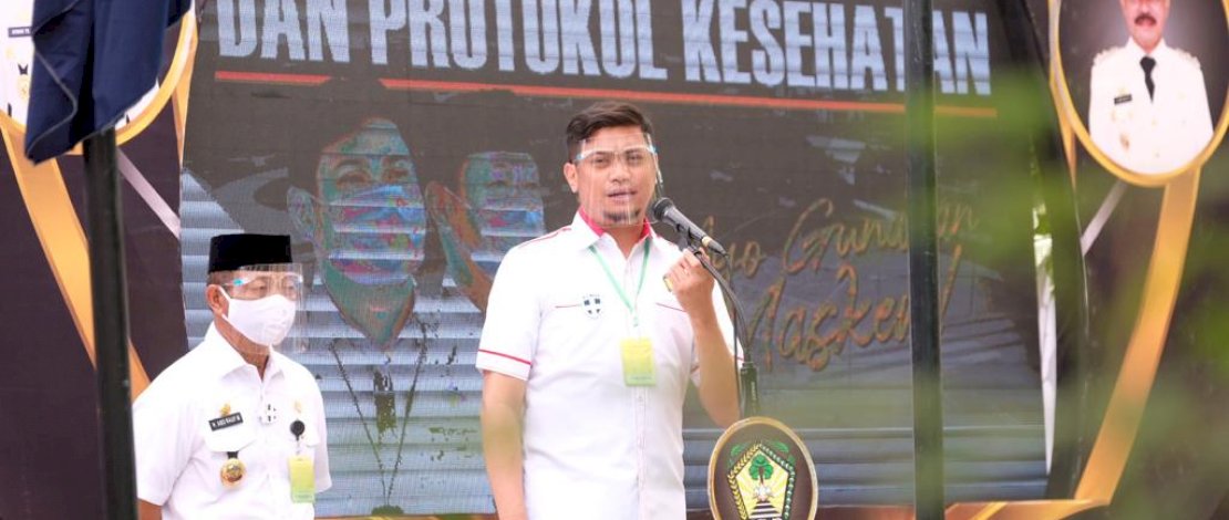 Masyarakat Tompobulu Ikut Bantu Pemerintah Sosialisasikan Perda Wajib Masker