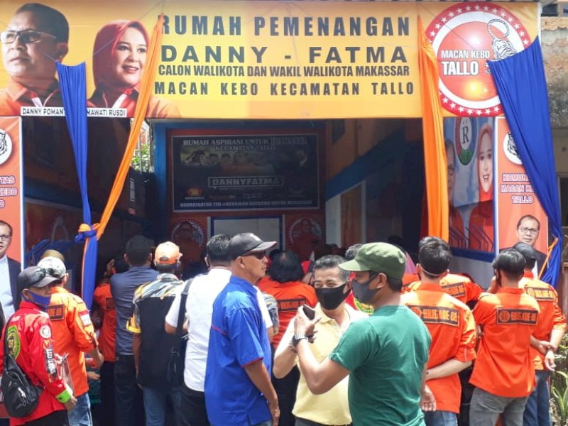 Difitnah Tinggalkan ADAMA, Macan Kebo Tallo Undang Danny Pomanto Resmikan Rumah Pemenangan