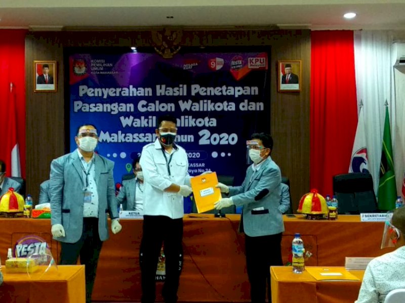 KPU Resmi Tetapkan Empat Pasangan Calon Kontestan Pilwali Makassar 2020