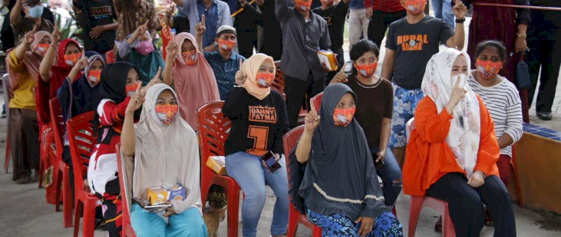 Kampanye Fatma di Manggala, Minggu, 18 Oktober 2020.