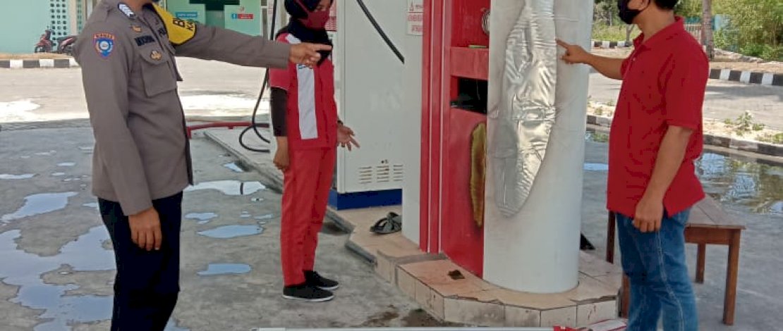 SPBU Boyong, Jeneponto nyaris terbakar.