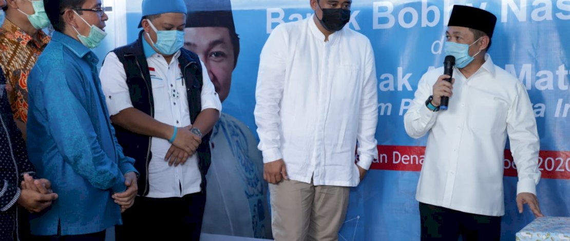 Anis Matta bersama Bobby Nasution meresmikan Rumah Quran Medan Berkah.