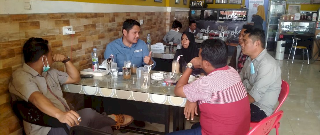 Arham Basmin Coffe Morning Jurnalis Luwu