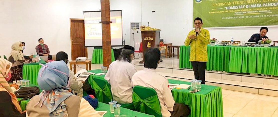 Prodi Pengelolaan Perhotelan Poltekpar Makassar Adakan Bimtek Homestay pada Masa Pandemi
