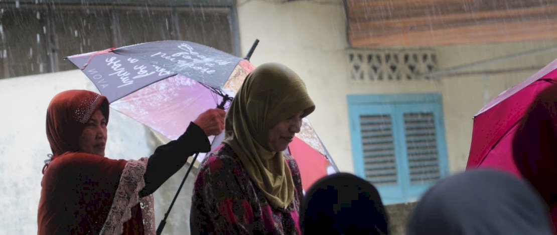 Suasana acara Perwiritan di Kecamatan Medan Kota, Kamis (19/11/2020).