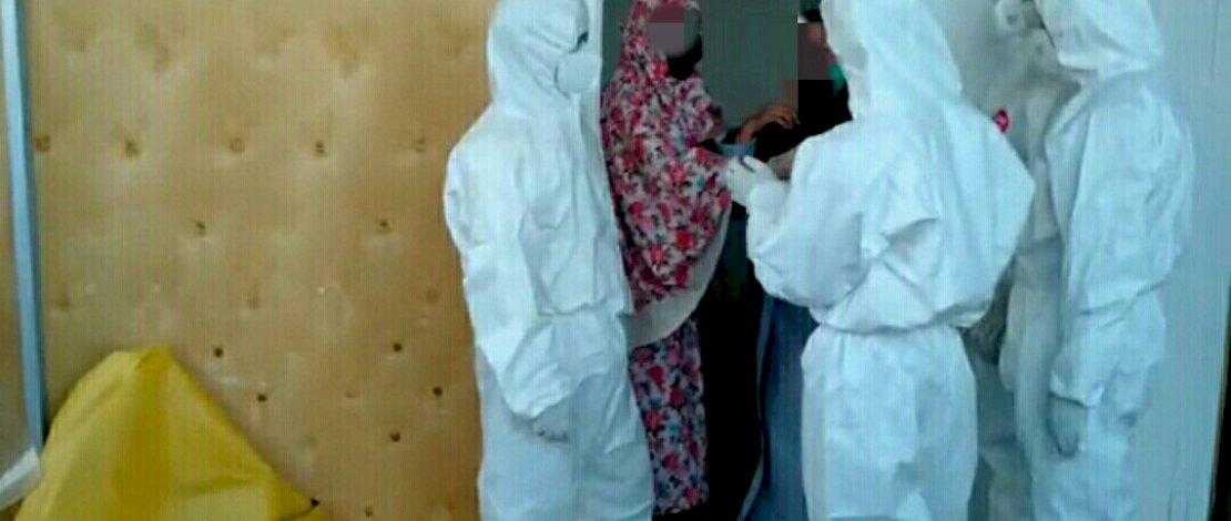 Capture video yang memperlihatkan mulai keluarga jenazah bernegosiasi hingga pasrah.