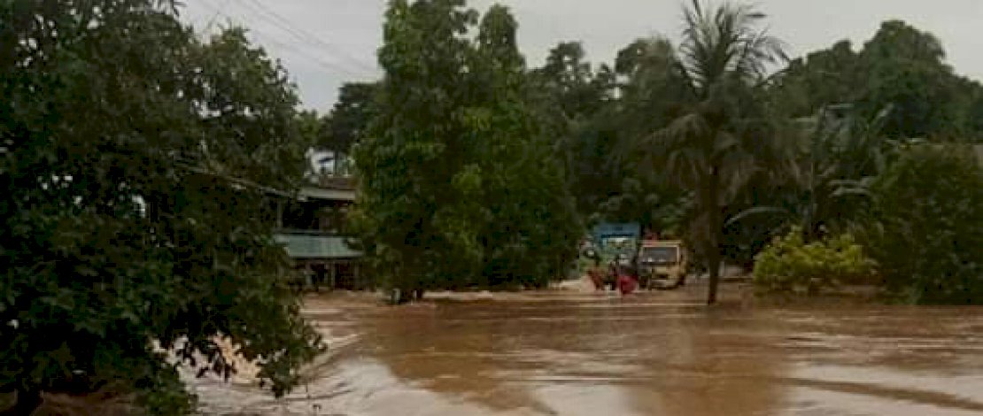 Banjir di Lingkungan Tellang Kelurahan Bulete Kecamatan Pitumpanua, Wajo.