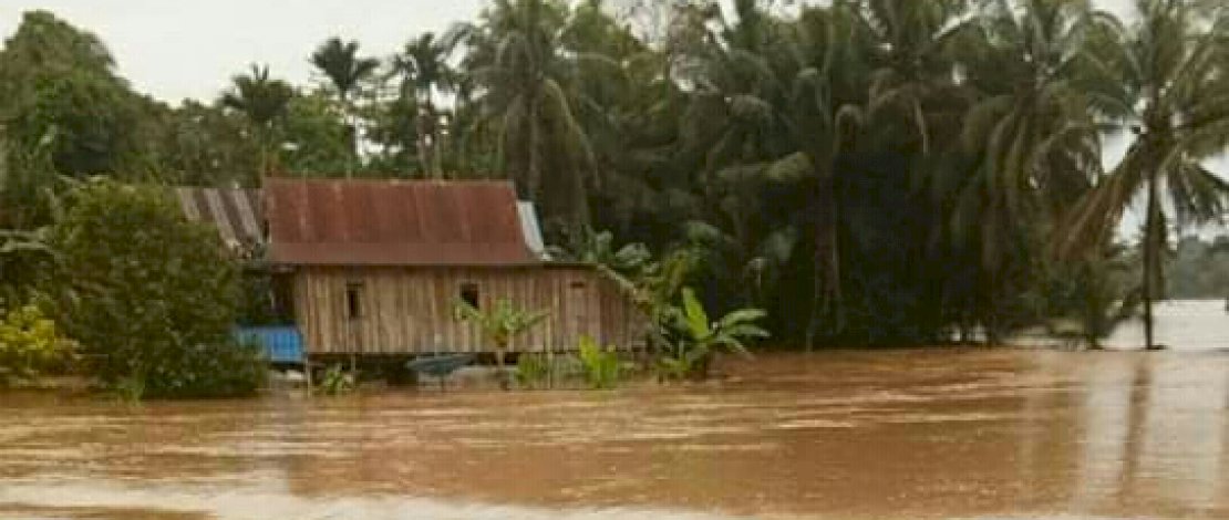 Banjir di Lingkungan Tellang Kelurahan Bulete Kecamatan Pitumpanua, Wajo.