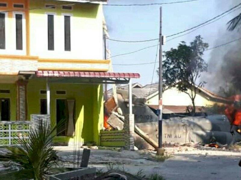 Begini Detik-detik Pilot Pesawat Tempur TNI AU Selamat Berkat Kursi Pelontar