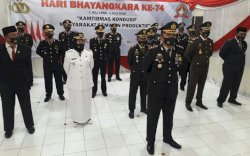 Upacara Hari Bhayangkara Ke-74 Secara Virtual di Polres Sinjai
